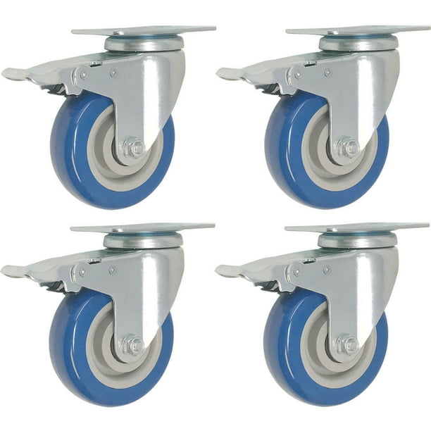 8 Pack Caster Wheels w// Brake Casters Wheels 5/" w// brake-8 pcs